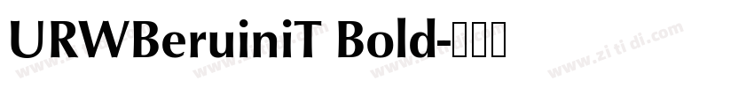 URWBeruiniT Bold字体转换
